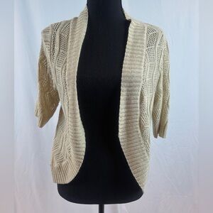 Elegant‎ Cream Knit Cardigan
